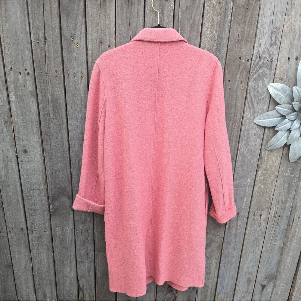 Boden Sally Pink Wool Blend Coat Size 10R - Picture 7 of 10